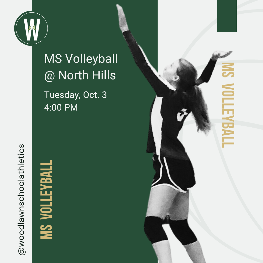 Woodlawn School MS Volleyball Match Oct. 3
