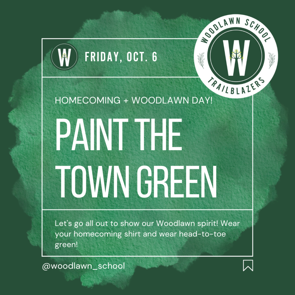 FRIDAY, October 6, 2023 - SPIRIT WEEK - PAINT THE TOWN GREEN!