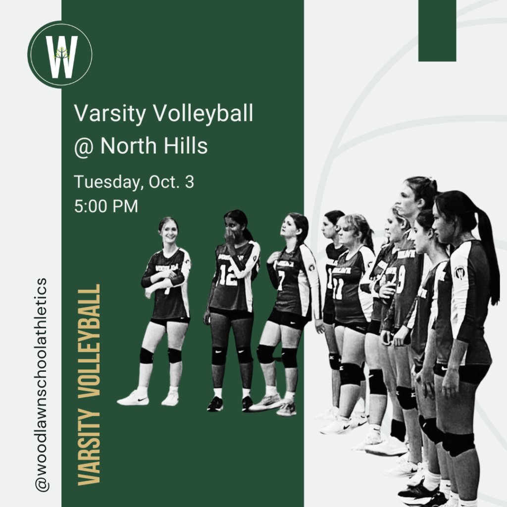 Woodlawn School Varsity Volleyball Match Oct 3