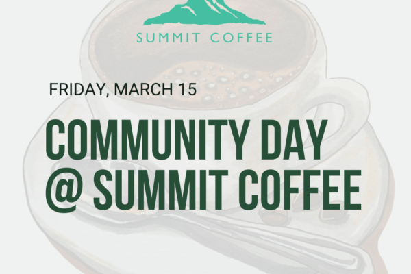 COMMUNITY DAY @ SUMMIT COFFEE DAVIDSON, NC