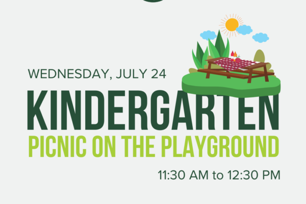 Kindergarten Picnic on the Playground