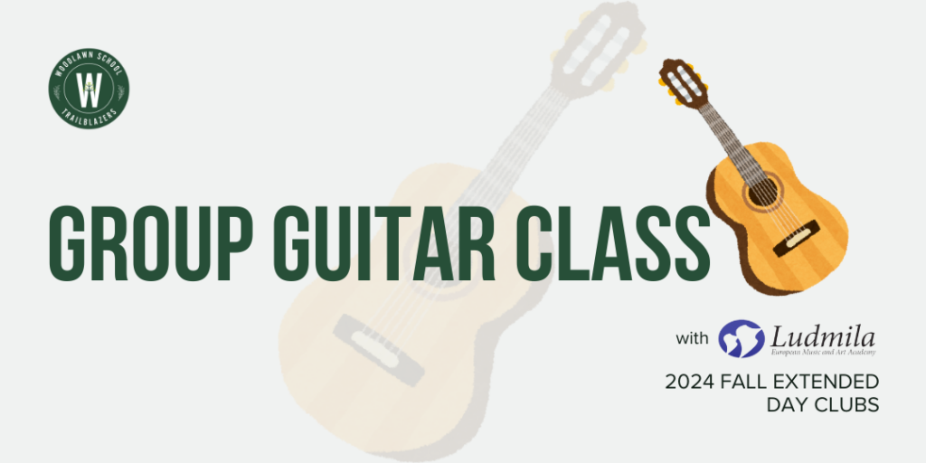 Group Guitar Class Afterschool Club at Woodlawn School with Ludmila