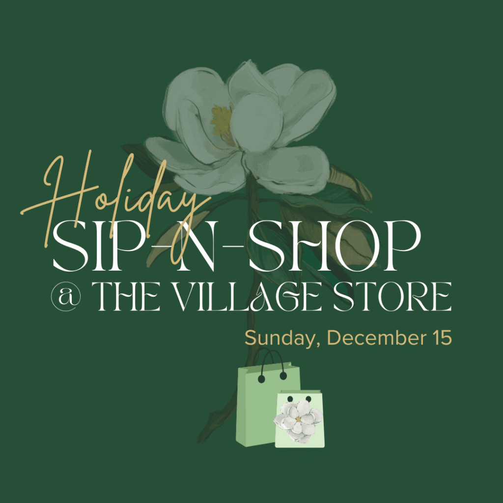 Woodlawn School Holiday Sip-N-Shop at The Village Store in Davidson.