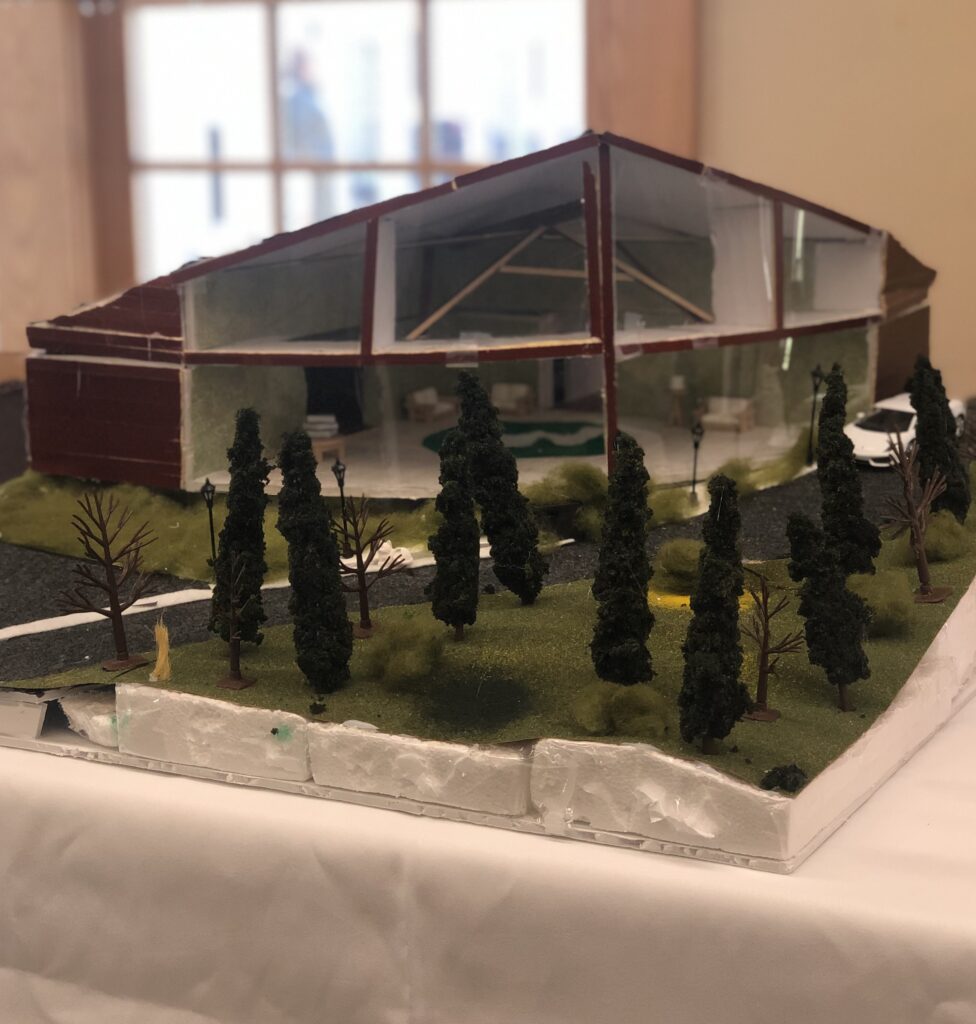 Architectural Model building in the arts program at Woodlawn School PreK-12 LKN Private School