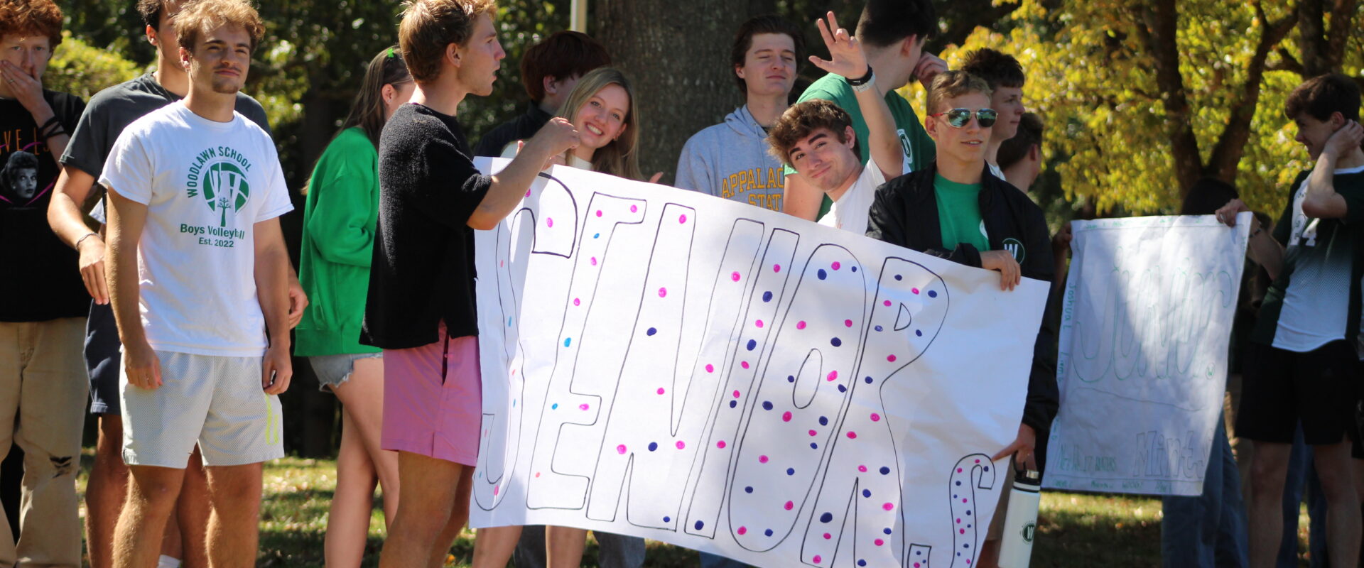 Woodlawn School Homecoming banners