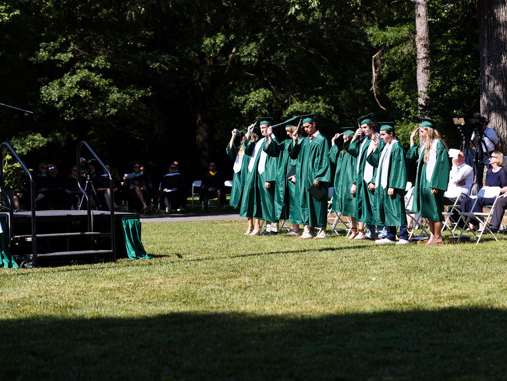 Class of 2022 graduation at Woodlawn School